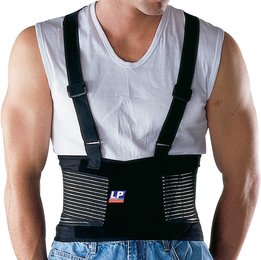 Working Back Brace Removable Suspender Straps Heavy Lifting Safety
