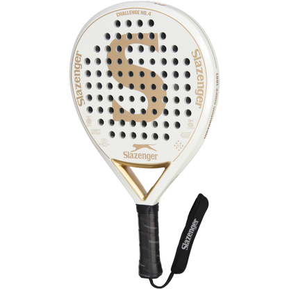 Slazenger Padel Challenge Padel Racket No.4 Round 3K (White)