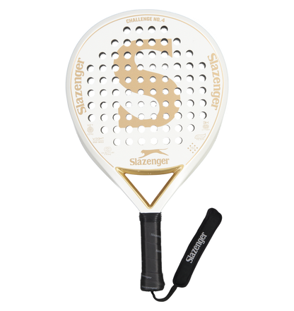 Slazenger Padel Challenge Padel Racket No.4 Round 3K (White)