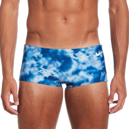 Nike Swim Men's Hydrastrong Multi Print Blue Square Leg Brief